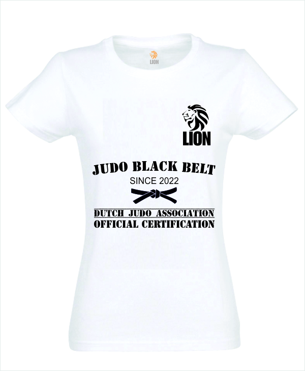 judo zwarte band black belt official certification
