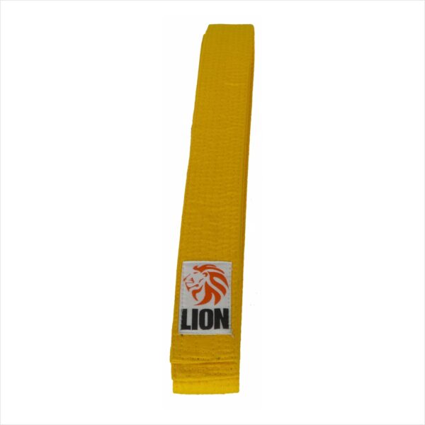 Lion belt yellow judo ju-jitsu jiu-jitsu